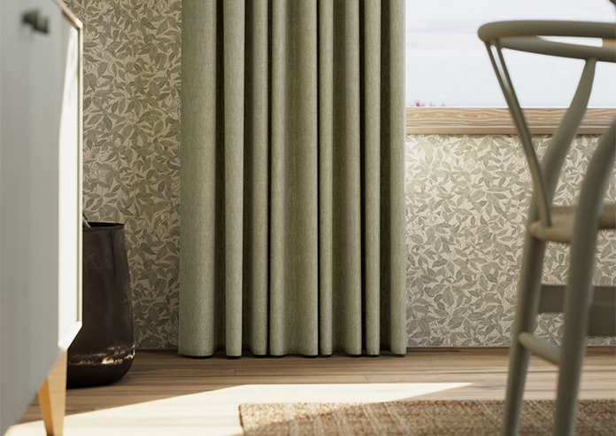 Delicate Chevron, Apple - Made to Measure Curtains - Image 5